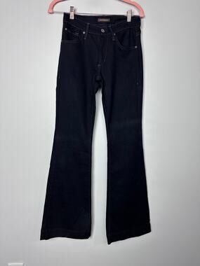 James Jeans Humphrey Yale Black Denim Flare Jeans Size 28